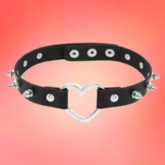 スタッズチョーカー黒 トゲトゲ ボンテージコスプレ ゴシック パンク系 ロック系