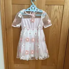 花柄チュールドレス（ピンク）