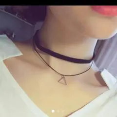 最安値！　人気の二連チョーカーネックレス