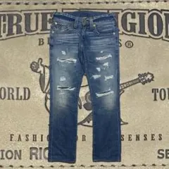 TRUE RELIGION ダメージデニムパンツ　RICKY ブーツカット