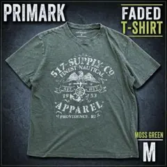 PRIMARK プライマーク フェードプリントTシャツ モスグリーン Mのサムネイル