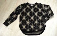 nitca 長袖ニット 黒と黄色 柄物