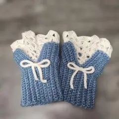 レース付き ハンドウォーマー