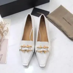 値下げ　新品未使用 Bottega Veneta ホワイトローファー