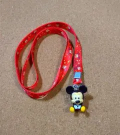 良品・長期保・メル便） ミッキーマウス ネックストラップ　ディズニー