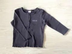 新品未使用【H&M】長袖カーディガン ベビー 9-12month80cm グレー