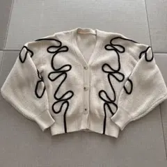 La-gemme ラジエム ニットカーディガン 長袖 羽織り　アイボリー