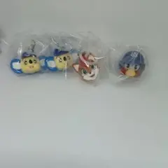 プロ野球マスコットめじるしアクセサリー ドアラ2 スライリー つば九郎4点セット