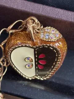 廃盤　美品　annasui アナスイ　特大りんごネックレスゴールド　レア品のサムネイル