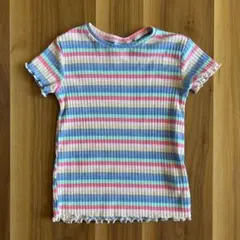 【お値下げ】ZARA ストライプ Tシャツ 3-4歳 ボーダー　カラフル