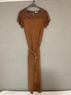 CECIL McBEE オレンジ レースワンピース