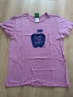 BEAMST SHARE THE SPIRIT リンゴ　Tシャツ　ピンク