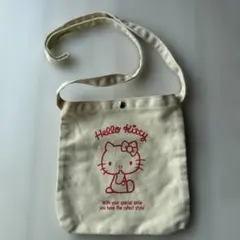 Hello Kitty ショルダーバッグ　ホワイト　キッズ　子供用
