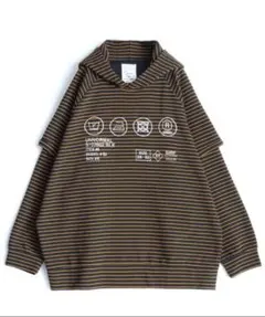 ​【SHAREEF】 RIPPLE BORDER LAYERED HOODIEのサムネイル
