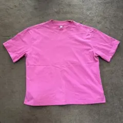 UNIQLO エアリズム　Tシャツ ピンク　L