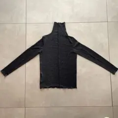 【nano universe】ラメシアートップス　ゆるタートルネック