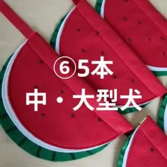 トリミングチョーカー すいか柄 15枚 スタイ - メルカリ