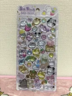 正規品　うるちゅる　ポップシール　アニマル　動物　ぷっくり　シール　立体