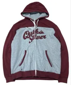 Y2K 00s QUIKSILVER フロントパッチ ジップパーカー フーディーのサムネイル