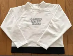 COMME CA DU MODE フリース　トレーナー　白黒　キッズ　130