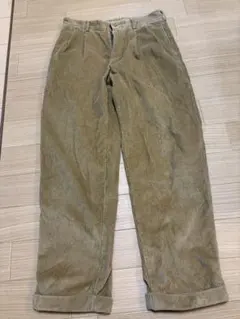 ブルックスブラザーズ　コーデュロイパンツ ワイドパンツ 古着 ブラウン　ベージュ