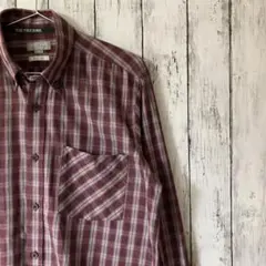 【美品】YUKI TORII ユキトリイ キュプラ混 チェック BDシャツ M