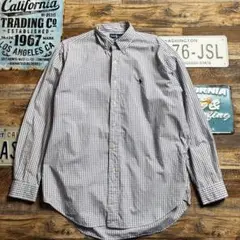 90s BLAKE チェック柄 長袖シャツ M Ralph Lauren 古着