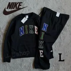 新品 NIKE ナイキ アーチロゴ セットアップ ブラック L