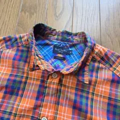 Paul Smith JEANS シャツ 長袖 チェック オレンジ マルチカラー