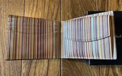 ポールスミス マルチストライプ 二つ折り財布 箱付