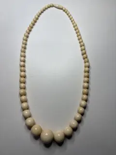 アイボリー ネックレス ヴィンテージ アンティーク