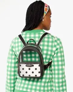 Katespade クレア シースルーレイニング ドットプリント バックパック Katespade クレア シースルーレイニング ドットプリント バックパック