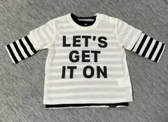 COMME CA ISM 長袖カットソー ストライプ　90cm