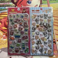 トイストーリー トムとジェリー 3D プチドロップステッカー 2枚セット硬い材質