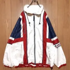 チャンピオン Champion ナイロンジャケット トリコロールカラー Ｌサイズ