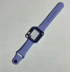 アップルウォッチ バンド ベルト＋カバー パープル
