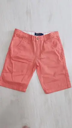 【Polo】コーラルピンク ハーフパンツ 100%コットン