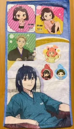 【値下げ！】SPY×FAMILY 極楽湯　タオル＋コースター＋食事特典　詰合わせ