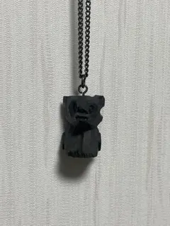 熊　木彫りネックレス　レアグッズ