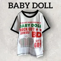 BABY DOLL キッズ 半袖Tシャツ ミッキーマウス (F) ホワイト