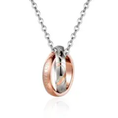 ダブルリングネックレス