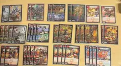 赤緑 ボルシャックデッキ 40枚 構築済み クロニカルデッキスリーブ付き