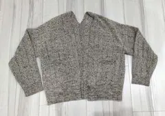 値下げ　イーブス グレー系 ニット 長袖　カーディガン