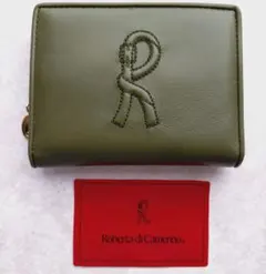 Roberta di Camerino 二つ折り財布 グリーン Rロゴのサムネイル