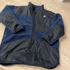 adidas フリースジャケット ネイビー/ブラック