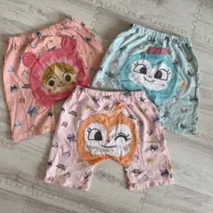 キャラクター柄 ハーフパンツ 3枚セット