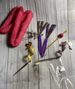 レディース　かんざしセット　かのこ付き　お正月　夏祭り