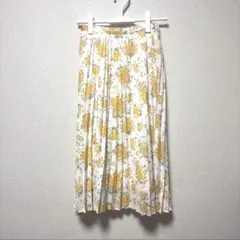 31 Sons de mode 花柄プリーツスカート ホワイト Sサイズ相当のサムネイル