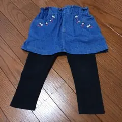 petit main デニムスカート レギンスセット 90cm