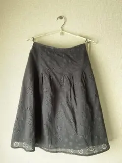 レディース　スカート　綿100% 黒